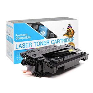 ms imaging supply toner replacement compatible with hp ce255a, 55a, works with: p3011, p3015, p3015d, p3015dn, p3015x, laserjet enterprise 500, mfp m525; laserjet pro m521 (black)
