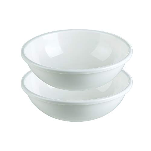 Prep Solutions by Progressive Microwave Bowls - Set of 2, PS-82W, Shatter Proof Microwave Safe Bowls, Cool Touch Featurel, Eco-Friendly