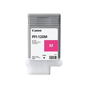 canon pfi-120m (2887c001aa) standard yield ink cartridge (magenta) in retail packaging