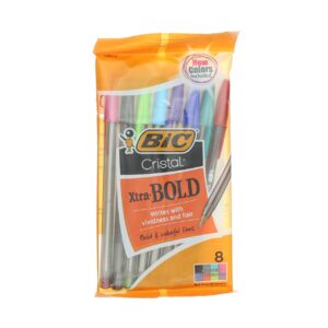 bic msbap81-ast bic crystal extra bold assorted colors 8 count