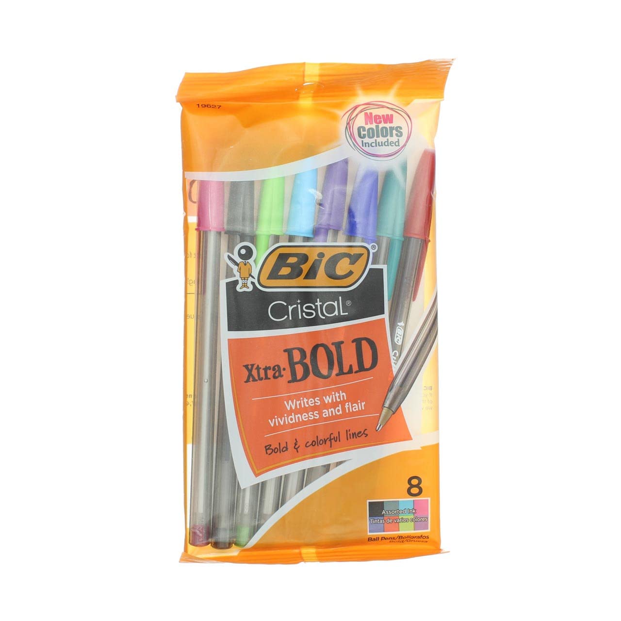 Bic Msbap81-Ast Bic Crystal Extra Bold Assorted Colors 8 Count