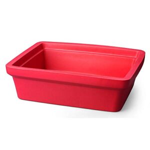 large ice pan, red 9 liters 1 ice pan/unit