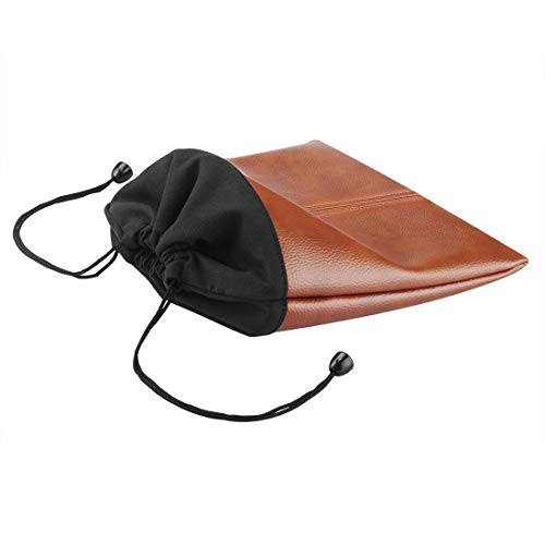 Geekria Headphones PU Carrying Bag, Universal Headphone Protection Pouch/Portable Travel Bag, Compatible with Bose QC35, QC25, QC15, Beoplay H9i, H4, H9, H8, H6, H2, AKG Y500, Y50BT (Brown)