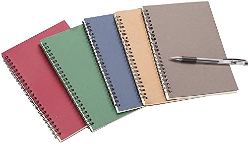 Rocutus 5pcs Colorful Spiral Notebook Student Small Study Book Spiral Notebook Small Notebook Office Simple Working Book Diary Notebook