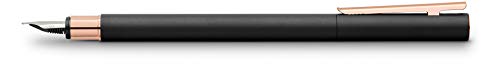 Faber-Castell NEO Slim Fountain Pen Metal Black,Rose Gold Spring EF Rose-Gold