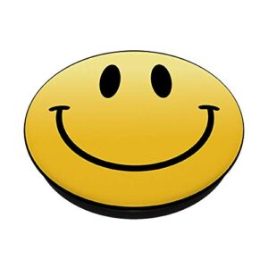 Mr. Happy Smiley Smile Face Funny Humor Cute Positive Laugh PopSockets PopGrip: Swappable Grip for Phones & Tablets