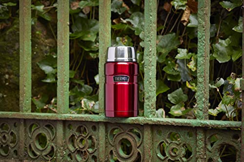 THERMOS Food Flask, Stainless Steel, Raspberry, 710ml