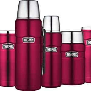 THERMOS Food Flask, Stainless Steel, Raspberry, 710ml