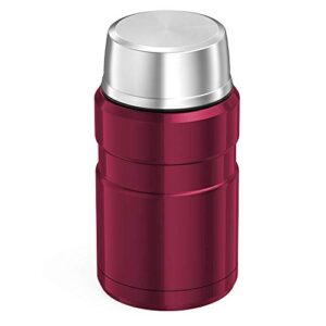 THERMOS Food Flask, Stainless Steel, Raspberry, 710ml