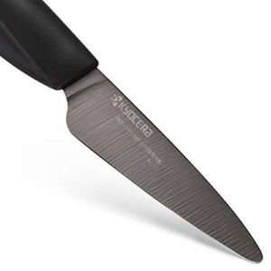 Kyocera Innovation Ceramic Kitchen Knife, 3" PARING, BLACK