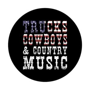 Trucks Cowboys & Country Music Country Girl Designs PopSockets PopGrip: Swappable Grip for Phones & Tablets