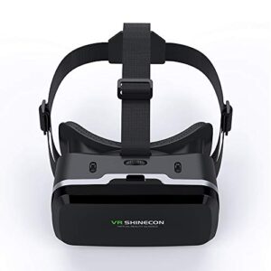 VR Headset with Remote Controller,3D Glasses Virtual Reality Headset for VR Games & 3D Movies, VR Headset for iPhone & Android Phone,VR Glasses Suitable for Kids and Adults