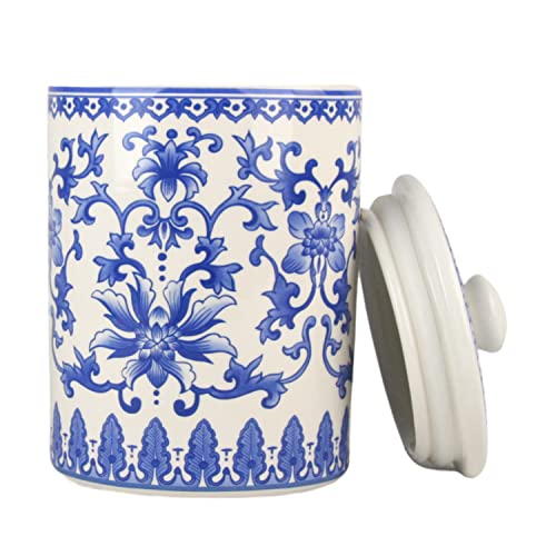 10 Strawberry Street Kitchen Canister, 3 Piece Set, Chinoiserie Blue