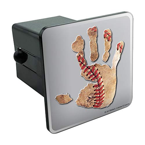 GRAPHICS & MORE Hand Print Baseball Get a Grip Tow Trailer Hitch Cover Plug Insert