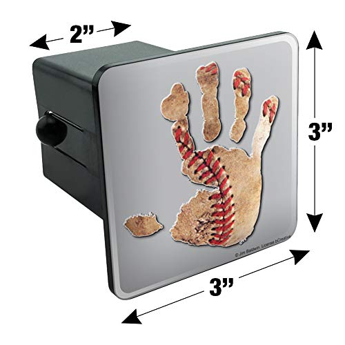 GRAPHICS & MORE Hand Print Baseball Get a Grip Tow Trailer Hitch Cover Plug Insert