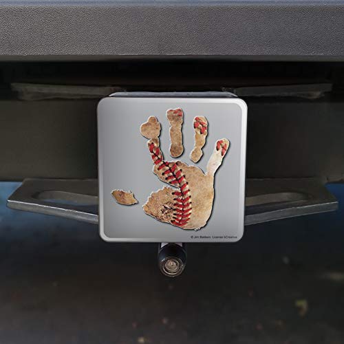 GRAPHICS & MORE Hand Print Baseball Get a Grip Tow Trailer Hitch Cover Plug Insert