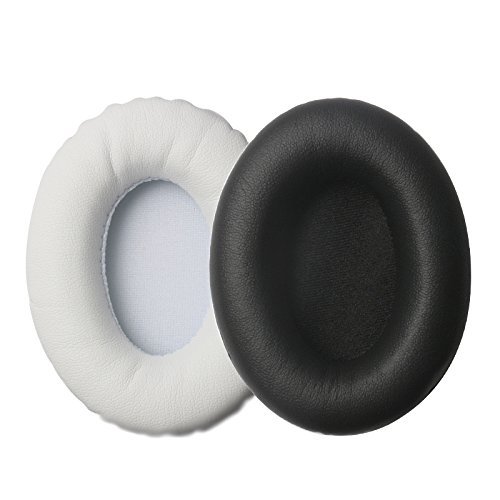 Learsoon Replacement Earpads Cushion Fit for Monster Beats by Dr.Dre Studio 1.0 (1st Generation) Wired and Wireless Headphones (White)