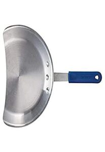 winco agp-10, 10-inch dia aluminum gyro pan with silicone handle, nsf, broiler pan