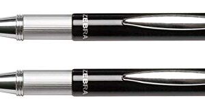 Zebra 10110 Telescopic Ballpoint Pens (Pack of 2) 1mm, Pocket Clip