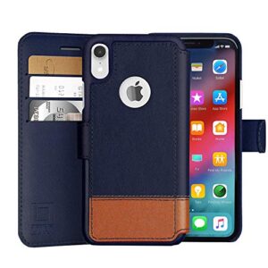 LUPA Legacy iPhone XR Wallet case for Women and Men, Case with Card Holder [Slim & Protective] for Apple XR (6.1”), Vegan Leather i-Phone Cover, Phone Case, Desert Sky