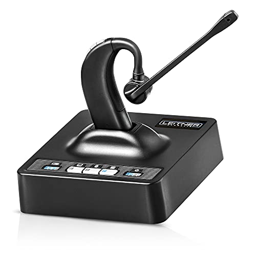 Leitner LH380 – Wireless Office Headset with Mic – Computer, Telephone, and Cell Phone Headset – On-Ear