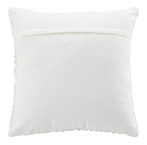 Safavieh Barlett Throw Pillow, 22"x22", Cream