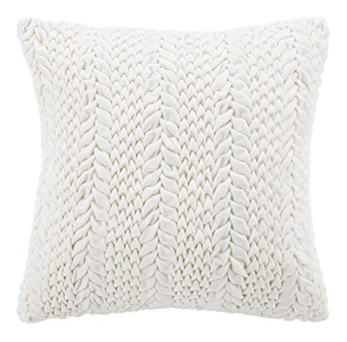 Safavieh Barlett Throw Pillow, 22"x22", Cream