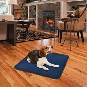 RIOGOO Pet Heating Pad, Electric Heating Pad for Dogs and Cats Indoor Warming Mat with Auto Power Off (M:18" x 18")