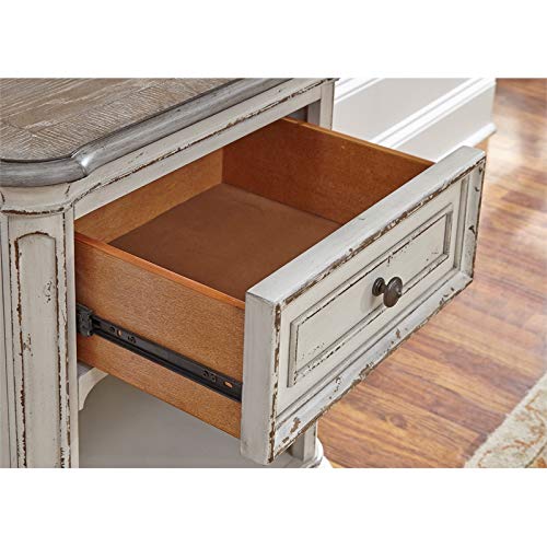 Liberty Furniture Industries Magnolia Manor 1-Drawer Nightstand, W22 x D17 x H28, White