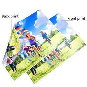 Liwute 4x6 Inches Photo Paper Both Sides 157gsm For Laser Printer, 100sheets Laser Printing Coated Paper