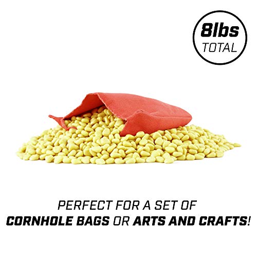 GoSports Synthetic Corn Fill, 8 Pound Bulk Bag - Great for Cornhole Bags, Crafts and More, Yellow