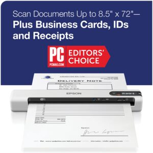 Epson DS-80W Wireless Portable Sheet-fed Document Scanner for PC and Mac