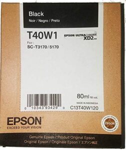 epson t40w120 black t40w120 ultrachrome xd2 black high capacity -cartridge -ink