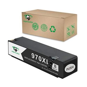 supricolor replacement 970xl black ink cartirdges, 970 970 xl ink compatible officejet pro x576dw x476dw x476dn x451dn x451dw