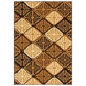 superior designer duncan area rug, 8' x 10', caramel