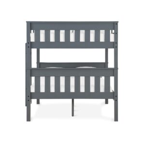 Dorel Living Moon Full Over Full Bunk Bed with USB Port, Gray