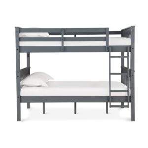 Dorel Living Moon Full Over Full Bunk Bed with USB Port, Gray