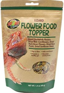 zoo med flower food topper - lizard - 1.4 oz, assorted