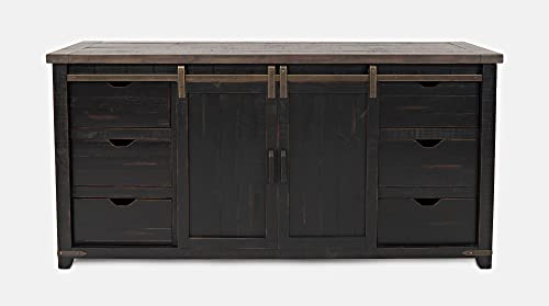 Jofran Madison County Reclaimed Pine Farmhouse Hutch Server