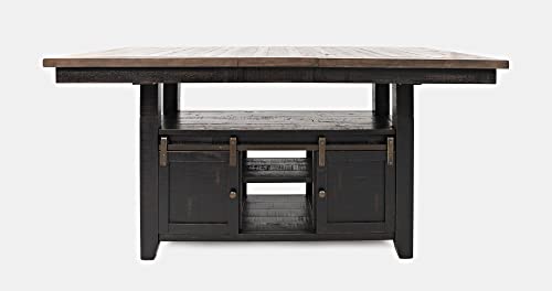 Jofran Madison County Storage Extension Dining Table, 72', Vintage Black