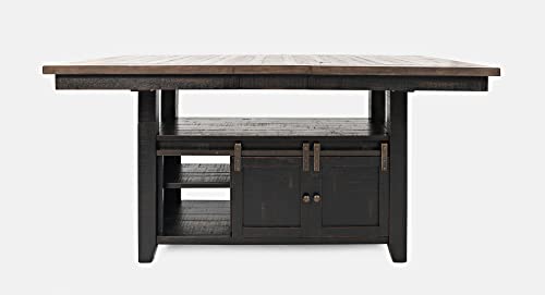 Jofran Madison County Storage Extension Dining Table, 72', Vintage Black