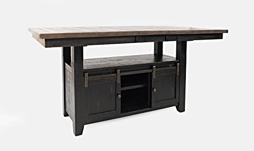 Jofran Madison County Storage Extension Dining Table, 72', Vintage Black