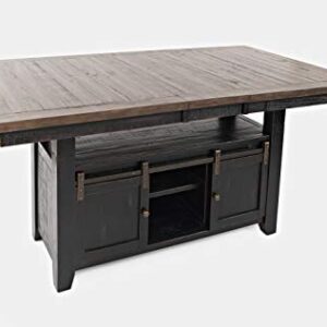 Jofran Madison County Storage Extension Dining Table, 72', Vintage Black