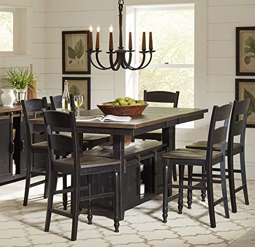 Jofran Madison County Storage Extension Dining Table, 72', Vintage Black