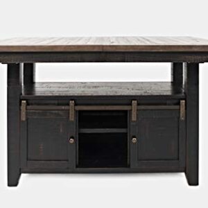 Jofran Madison County Storage Extension Dining Table, 72', Vintage Black