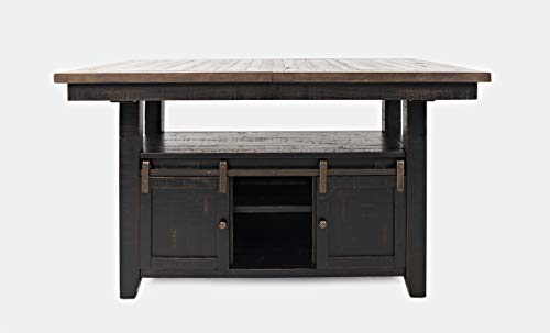 Jofran Madison County Storage Extension Dining Table, 72', Vintage Black