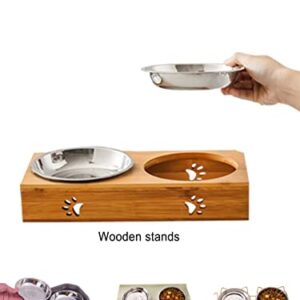 VENTION Stainless Steel Cat Bowls, Cat Food Bowl for Indoor Cats, Whisker Fatigue Cat Bowl, Shallow Cat Dishes