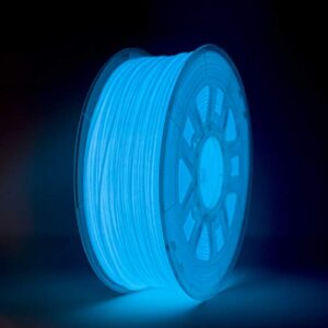 Gizmo Dorks Low Odor ABS 3D Printer Filament 3mm (2.85mm) 1kg, Glow in The Dark Blue