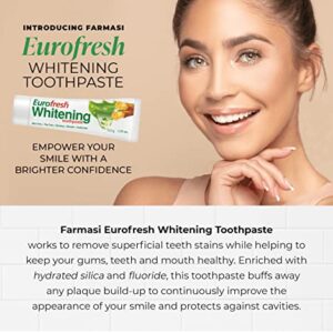 FARMASI Eurofresh Whitening Toothpaste, Provides Sensitive Teeth and Oral Care, It Refreshes The Breath and Provides a Solution to Tea and Coffee Stains, 3.7 fl. oz / 112 ml