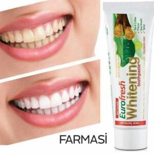 FARMASI Eurofresh Whitening Toothpaste, Provides Sensitive Teeth and Oral Care, It Refreshes The Breath and Provides a Solution to Tea and Coffee Stains, 3.7 fl. oz / 112 ml